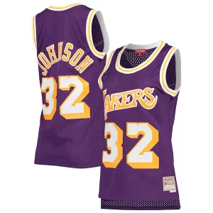 Moderno Magic Johnson Los Angeles Lakers Women's Hardwood Classics 1984/85 Swingman Jersey Purple