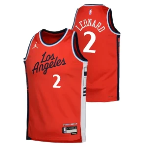 Cool Incantevole Kawhi Leonard LA Clippers Jordan Brand Youth Swingman Jersey Statement Edition Red