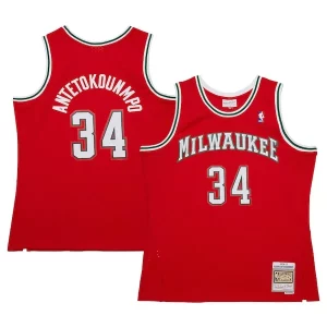 Incantevole Duraturo Giannis Antetokounmpo Milwaukee Bucks 2014/15 Hardwood Classics Swingman Jersey Red