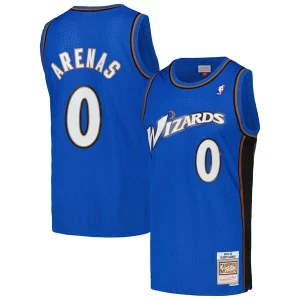Meraviglioso Fascinante Gilbert Arenas Washington Wizards 2004/05 Hardwood Classics Swingman Jersey Blue