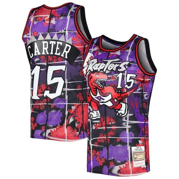 Gorgeous Versatile Vince Carter Toronto Raptors 1998/99 Hardwood Classics Lunar New Year Swingman Jersey Purple