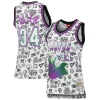 Splendido Ray Allen Milwaukee Bucks Women's 1996 Doodle Swingman Jersey White