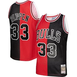 Cool Prestigioso Stupendo Scottie Pippen Chicago Bulls Big & Tall Hardwood Classics 1997/98 Split Swingman Jersey Red/Black