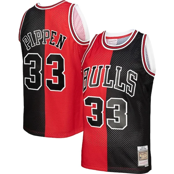 Cool Prestigioso Stupendo Scottie Pippen Chicago Bulls Big & Tall Hardwood Classics 1997/98 Split Swingman Jersey Red/Black