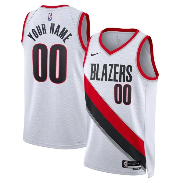 Splendido Elegante Portland Trail Blazers Nike Unisex Swingman Custom Jersey White Association Edition