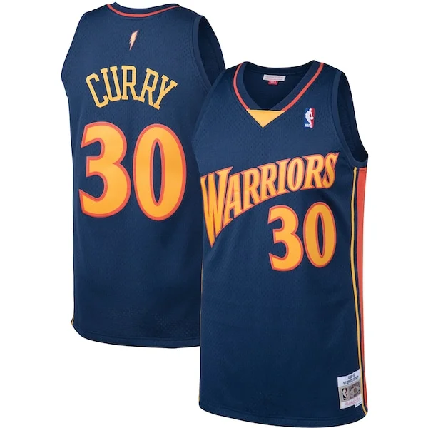 Eccezionale Gorgeous Stephen Curry Golden State Warriors 2009/10 Big & Tall Hardwood Classics Swingman Jersey Navy