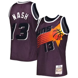 Lussuoso Steve Nash Phoenix Suns 1996/97 Hardwood Classics Off Court Swingman Jersey Purple