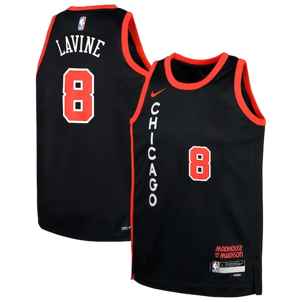 Bellissimo Carino Zach LaVine Chicago Bulls Nike Youth Swingman Replica Jersey City Edition Black