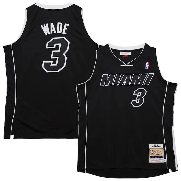 Splendido Comodo Bellissimo Dwyane Wade Miami Heat 2011/12 Hardwood Classics Authentic Jersey Black