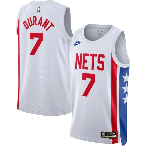 Gorgeous Classico Kevin Durant Brooklyn Nets Nike Swingman Jersey Classic Edition White