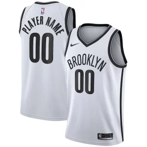 Carino Meraviglioso Brooklyn Nets Nike 2020/21 Swingman Custom Jersey Association Edition White