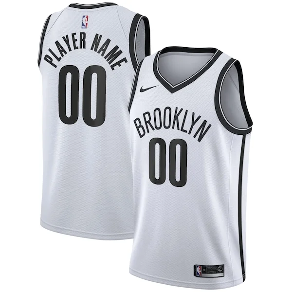 Carino Meraviglioso Brooklyn Nets Nike 2020/21 Swingman Custom Jersey Association Edition White