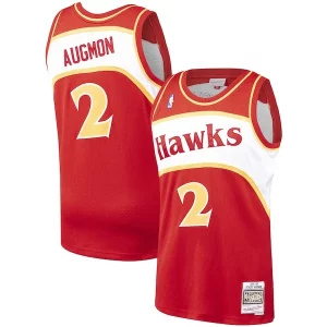 Stupendo Stacey Augmon Atlanta Hawks 1991/92 Hardwood Classics Swingman Jersey Red