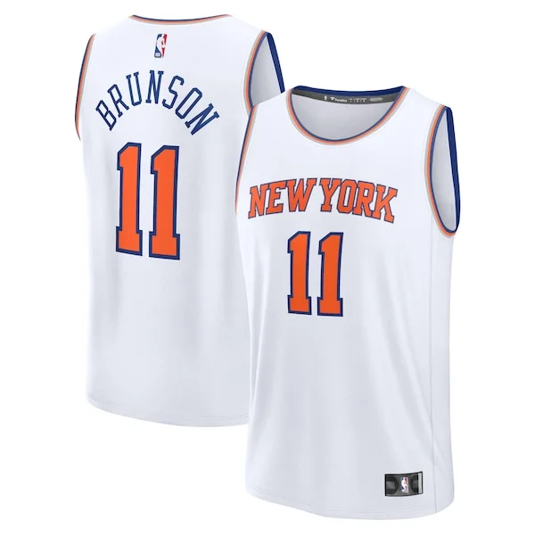 Moderno Trendy Prestigioso Jalen Brunson New York Knicks Fast Break Replica Player Jersey Association Edition White