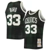 Lussuoso Larry Bird Boston Celtics 1985/86 Hardwood Classics Uninterrupted Swingman Jersey Black