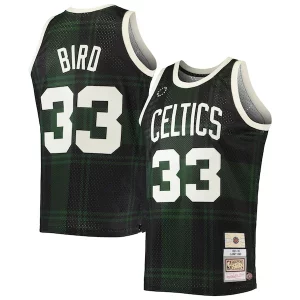 Lussuoso Larry Bird Boston Celtics 1985/86 Hardwood Classics Uninterrupted Swingman Jersey Black