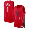 Gorgeous Carino Raffinato Anfernee Simons Portland Trail Blazers Jordan Brand Unisex Swingman Jersey Statement Edition Red
