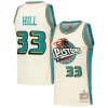 Duraturo Grant Hill Detroit Pistons Chainstitch Swingman Jersey Cream