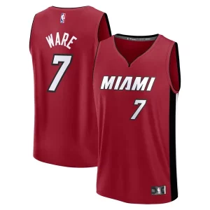 Meraviglioso Carino Kel'el Ware Miami Heat Fast Break Player Jersey Statement Edition Red