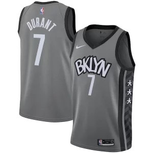 Eccezionale Carino Resistente Kevin Durant Brooklyn Nets Nike 2019/2020 Swingman Jersey Statement Edition Gray
