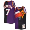 Incantevole Fascinante Kevin Johnson Phoenix Suns Hardwood Classics 1996/97 Split Swingman Jersey Purple/Black