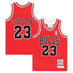 Gorgeous Duraturo Comodo Michael Jordan Chicago Bulls Toddler 1997/98 Hardwood Classics Authentic Jersey Red/Black/White