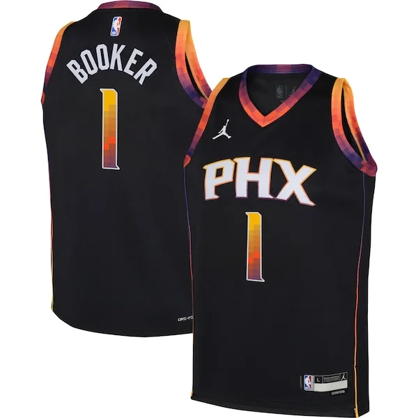 Gorgeous Meraviglioso Devin Booker Phoenix Suns Jordan Brand Youth Swingman Jersey Statement Edition Black