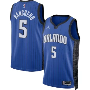 Raffinato Carino Lussuoso Paolo Banchero Orlando Magic Jordan Brand Unisex Swingman Jersey Statement Edition Blue