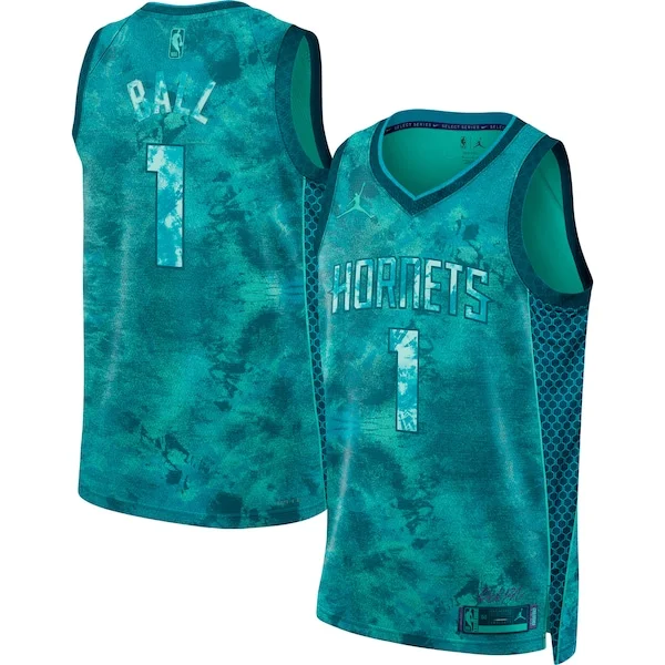 Trendy LaMelo Ball Charlotte Hornets Jordan Brand Unisex Select Series Swingman Jersey Teal
