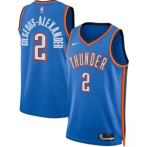 Fascinante Shai Gilgeous Alexander Oklahoma City Thunder Nike Unisex Swingman Jersey Icon Edition Blue