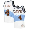 Eccezionale Shawn Kemp Cleveland Cavaliers Hardwood Classics Swingman Jersey White