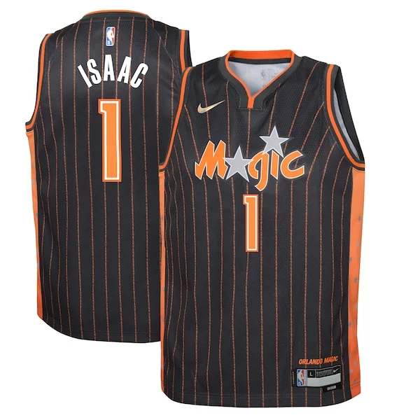 Pratico Carino Robusto Jonathan Isaac Orlando Magic Nike Youth Swingman Jersey City Edition Anthracite