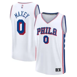 Meraviglioso Gorgeous Versatile Tyrese Maxey Philadelphia 76ers Youth Fast Break Replica Player Jersey Association Edition White