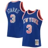 Raffinato Comodo Gorgeous John Starks New York Knicks 1991/92 Hardwood Classics NBA 75th Anniversary Diamond Swingman Jersey Blue