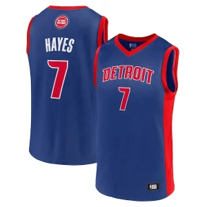 Magnifico Men's Killian Hayes Blue Detroit Pistons Team Player Jersey