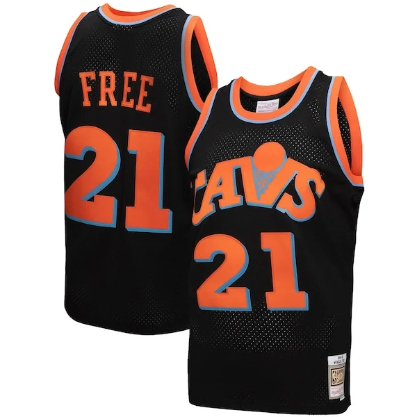 Raffinato Attraente Cleveland Cavaliers 1984 85 Hardwood Classics World B. Free Reload 3.0 Swingman Jersey Black