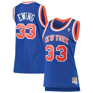 Pratico Versatile Patrick Ewing New York Knicks Women's 1991/92 Hardwood Classics Swingman Jersey Blue
