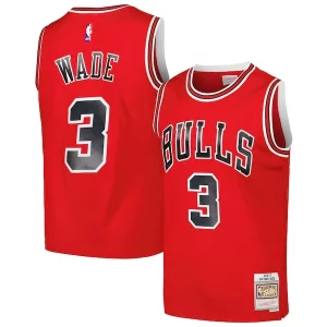 Moderno Bellissimo Pratico Dwyane Wade Chicago Bulls 2016/17 Hardwood Classics Swingman Jersey Red