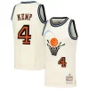 Trendy Bellissimo Shawn Kemp Cleveland Cavaliers Chainstitch Swingman Jersey Cream