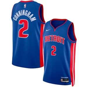 Lussuoso Cade Cunningham Detroit Pistons Nike Unisex Swingman Jersey Icon Edition Blue/White