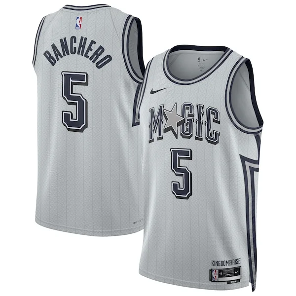 Attraente Paolo Banchero Orlando Magic Nike Unisex 2024/25 Swingman Player Jersey City Edition Silver