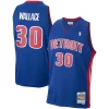 Incantevole Ottimo Meraviglioso Rasheed Wallace Detroit Pistons 2003/04 Hardwood Classics Swingman Jersey Royal