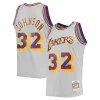 Elegante Carino Magic Johnson Los Angeles Lakers 1984 85 Hardwood Classics Reload 2.0 Throwback Swingman Jersey Gray