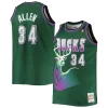 Comodo Sofisticato Magnifico Ray Allen Milwaukee Bucks Big & Tall 1996/97 Hardwood Classics Swingman Jersey Hunter Green