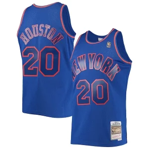 Lussuoso Versatile Magnifico Allan Houston New York Knicks 1996/97 Throwback Dark Swingman Jersey Blue