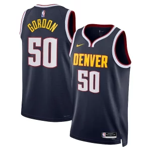 Trendy Comodo Resistente Aaron Gordon Denver Nuggets Nike Unisex Swingman Replica Jersey Icon Edition Navy