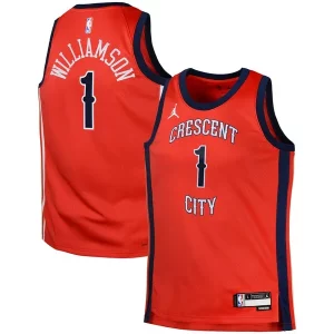 Sofisticato Zion Williamson New Orleans Pelicans Jordan Brand Swingman Jersey Statement Red