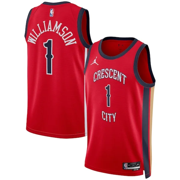 Magnifico Zion Williamson New Orleans Pelicans Jordan Brand Unisex Swingman Jersey Statement Edition Red